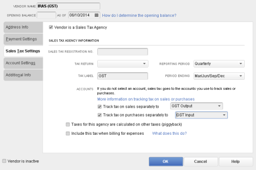QuickBooks | GST Accounts – Solarsys