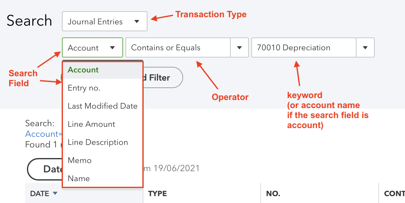 Quickbooks Online Qbo Accounting Software Advanced Search